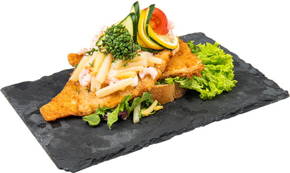 Stjerneskud, sandwich with fish